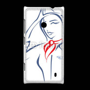 Coque Nokia Lumia 520 Hôtesse de l'air 4
