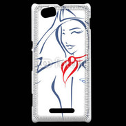 Coque Sony Xperia M Hôtesse de l'air 4