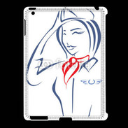 Coque iPad 2/3 Hôtesse de l'air 4