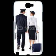 Coque Samsung Galaxy Note 2 Commandant de bord et hôtesse de l'air