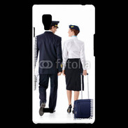 Coque LG Optimus L9 Commandant de bord et hôtesse de l'air