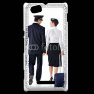 Coque Sony Xperia M Commandant de bord et hôtesse de l'air