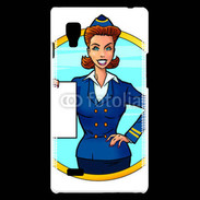 Coque LG Optimus L9 Hôtesse de l'air 5