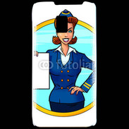 Coque LG P990 Hôtesse de l'air 5