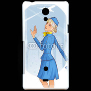 Coque Sony Xperia T Hôtesse de l'air 6