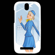 Coque HTC One SV Hôtesse de l'air 6