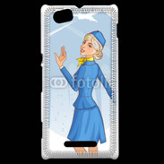 Coque Sony Xperia M Hôtesse de l'air 6