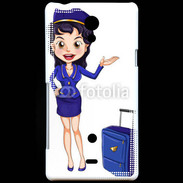Coque Sony Xperia T Hôtesse de l'air 7