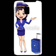 Coque LG P990 Hôtesse de l'air 7
