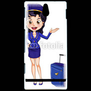 Coque Sony Xperia U Hôtesse de l'air 7