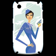 Coque Blackberry 8520 Hôtesse de l'air 8