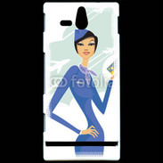 Coque Sony Xperia U Hôtesse de l'air 8