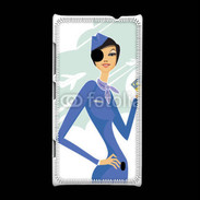 Coque Nokia Lumia 520 Hôtesse de l'air 8