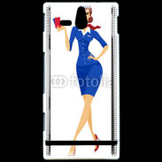 Coque Sony Xperia U Hôtesse de l'air 9