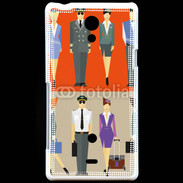 Coque Sony Xperia T Commandant de bord et hôtesse de l'air 2