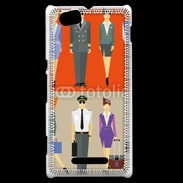 Coque Sony Xperia M Commandant de bord et hôtesse de l'air 2