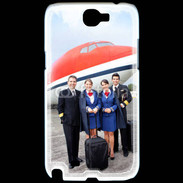 Coque Samsung Galaxy Note 2 Commandant de bord et hôtesse de l'air 3
