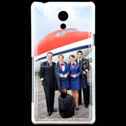 Coque Sony Xperia T Commandant de bord et hôtesse de l'air 3