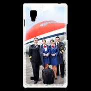 Coque LG Optimus L9 Commandant de bord et hôtesse de l'air 3