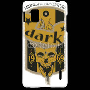 Coque LG Optimus G Dark Tête de mort