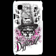Coque Samsung Galaxy S Tête de Mort Difficult