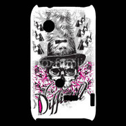 Coque Sony Xperia Typo Tête de Mort Difficult