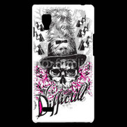 Coque LG Optimus L9 Tête de Mort Difficult