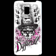 Coque LG P990 Tête de Mort Difficult