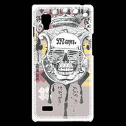 Coque LG Optimus L9 Tête de Mort Skull King