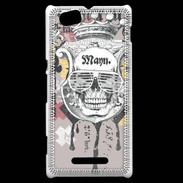 Coque Sony Xperia M Tête de Mort Skull King