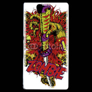 Coque Sony Xperia Z Tête de Mort Zombie 35