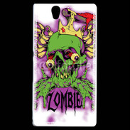 Coque Sony Xperia Z Tête de Mort Zombie 45