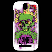 Coque HTC One SV Tête de Mort Zombie 45