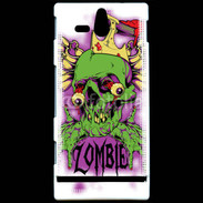 Coque Sony Xperia U Tête de Mort Zombie 45