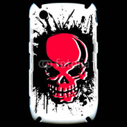 Coque Blackberry 8520 Tête de Mort en Rouge et Noir