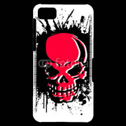 Coque Blackberry Z10 Tête de Mort en Rouge et Noir
