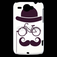Coque HTC Wildfire G8 Moustache vélo 10