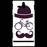 Coque Sony Xperia U Moustache vélo 10