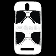 Coque HTC One SV Lunettes aviator pilote 