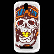 Coque HTC One SV Tête de mort pilote