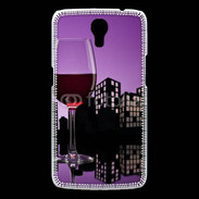 Coque Samsung Galaxy Mega Verre de vin rouge