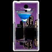 Coque Sony Xperia T Blue martini