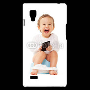 Coque LG Optimus L9 Bébé accro au mobile