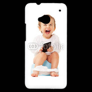 Coque HTC One Bébé accro au mobile