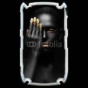 Coque Blackberry 8520 Fashion en noir et or
