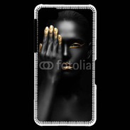 Coque Blackberry Z10 Fashion en noir et or