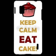Coque LG Optimus G Keep calm eat cake