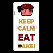 Coque LG Optimus L9 Keep calm eat cake