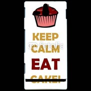 Coque Sony Xperia U Keep calm eat cake