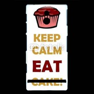 Coque Sony Xperia P Keep calm eat cake